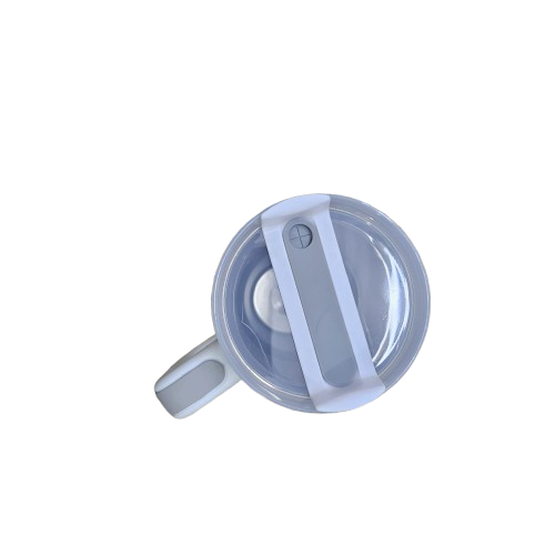 40oz Floral Insulated Tumbler with Handle & Straw – Stainless Steel Travel Cup