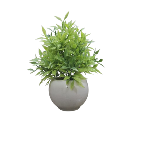 Ceramic Pot with Artificial Plant